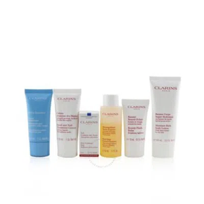 Clarins Unisex Head-to-toe Moisturizing Essentials Set Gift Set Skin Care 3380810276978 In White