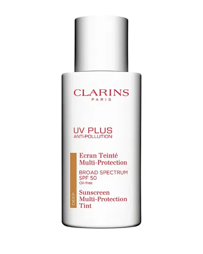 Clarins Uv Plus Anti Pollution Antioxidant Tinted Face Sunscreen Spf 50 1.7 Oz. In Deep