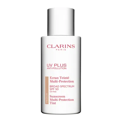 Clarins Uv Plus Anti-pollution Tinted Sunscreen Spf 50 1.7 Oz. - 02 Medium In White