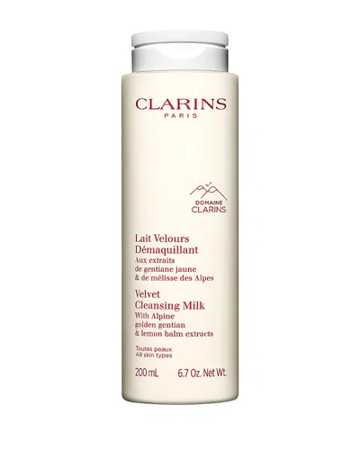 Clarins Velvet Facial Milk Cleanser 6.7 Oz. In White