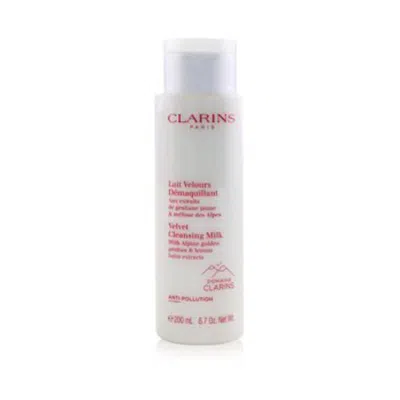 Clarins Velvet Cleansing Milk With Alpine Golden Gentian & Lemon Balm Extract 6.7 oz Skin Care 33808 In Yellow/gold Tone