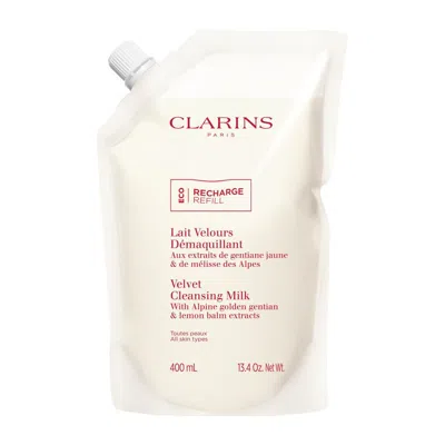 Clarins Velvet Facial Milk Cleanser Eco-refill 13.4 Oz. Refill In White
