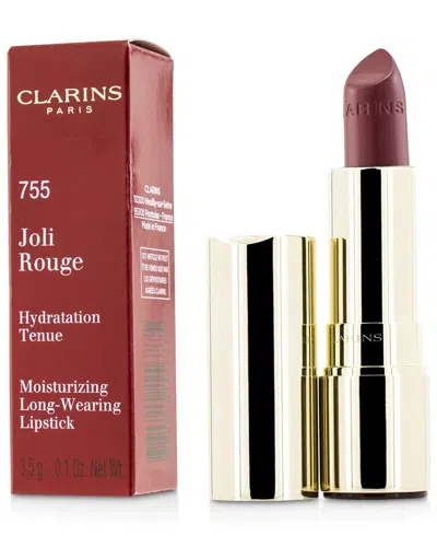Clarins Women's 0.1oz 755 Litchi Joli Rouge Moisturizing Long Wearing Lipstick In White