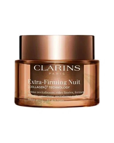 Clarins Women's 1.7oz Extra-firming Night Refillable Moisturizer With Collagen  Polypeptide + Niacin In Brown