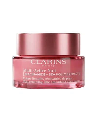 Clarins Women's 1.7oz Multi-active Night Face Cream - All Skin Types In Red