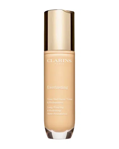 Clarins Women's 1oz 101w Linen Everlasting Long Wearing Full Coverage Foundation In White