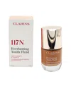 Clarins Women's 1oz 117n Everlasting Youth Fluid Illuminating Foundation