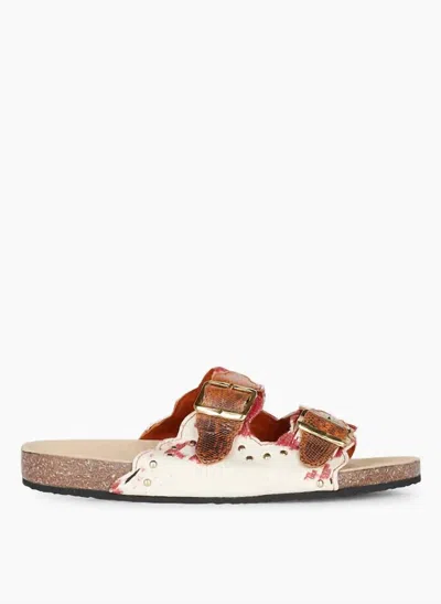 Claris Virot Women's Odette Sandals In Red Timor