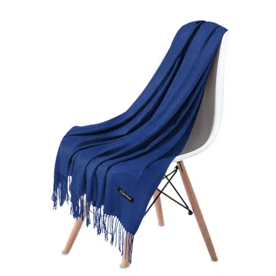 Clarissa Damita Fall Scarf In Blue