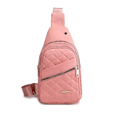 Clarissa Quilted Sling Bag In Pink
