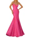 Clarisse Elegant Sweetheart Mermaid Gown In Cerise