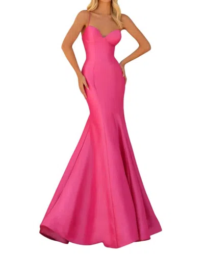Clarisse Elegant Sweetheart Mermaid Gown In Cerise
