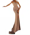 Clarisse Formal Mermaid Gown In Cappuccino