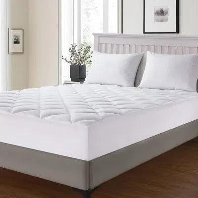 Claritin Allergen Barrier Mattress Pad In White