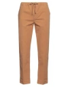Clark Man Pants Camel Size 34 Cotton, Elastane