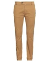 Clark Man Pants Camel Size 36 Cotton, Elastane In Gray