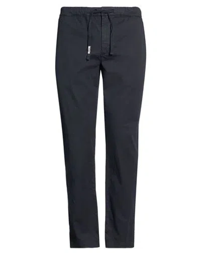 Clark Man Pants Charcoal Size 36 Cotton, Linen, Elastane In Black