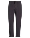 Clark Man Pants Charcoal Size 38 Cotton, Elastane In Gray