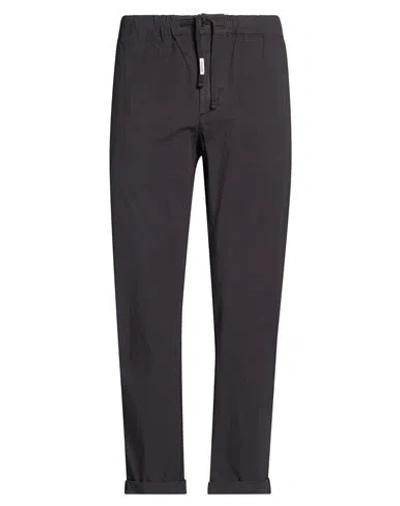 Clark Man Pants Charcoal Size 38 Cotton, Elastane In Gray