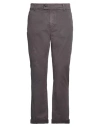 Clark Man Pants Charcoal Size 38 Cotton, Elastane In Gray