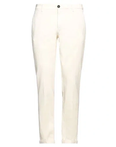Clark Man Pants Cream Size 38 Cotton, Elastane