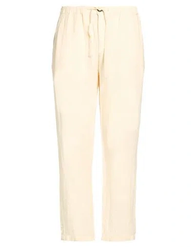 Clark Man Pants Ivory Size 36 Linen In Neutral