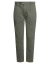 Clark Man Pants Military Green Size 30 Cotton, Elastane In Green