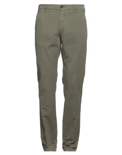 Clark Man Pants Military Green Size 36 Cotton, Elastane