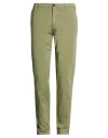 Clark Man Pants Military Green Size 36 Cotton, Elastane