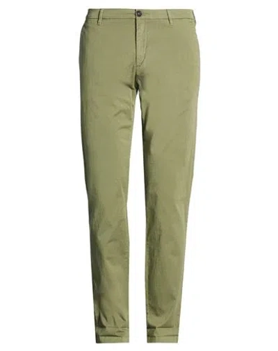 Clark Man Pants Military Green Size 36 Cotton, Elastane