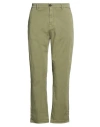 Clark Man Pants Military Green Size 36 Cotton, Elastane