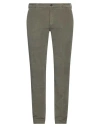 Clark Man Pants Military Green Size 38 Cotton, Elastane