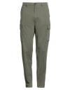 Clark Man Pants Military Green Size 38 Cotton, Elastane In Green