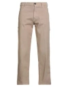 Clark Man Pants Sand Size 32 Cotton, Elastane In Brown