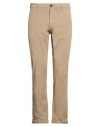 Clark Man Pants Sand Size 34 Cotton, Elastane In Brown