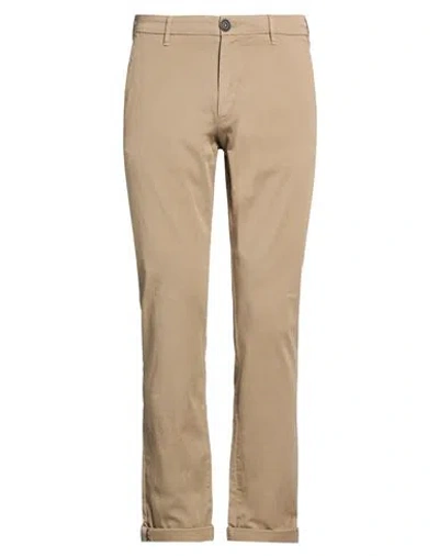 Clark Man Pants Sand Size 34 Cotton, Elastane In Brown