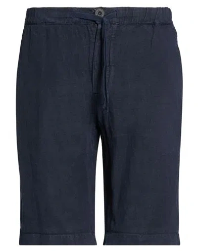 Clark Man Shorts & Bermuda Shorts Midnight Blue Size 38 Linen