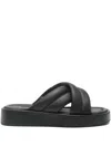 Clarks 35mm Alda Quilted Cross-strap Sandals
