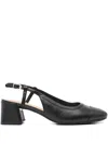 Clarks 45mm Nyta45 Slingback Block-heel Pumps