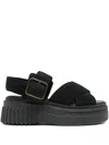 Clarks 50mm Evamar Buckle-fastening Platform Sandals