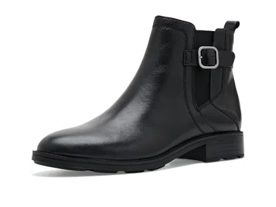 Clarks Adalynn West Women's Boots Black Leather: 5 B - Medium