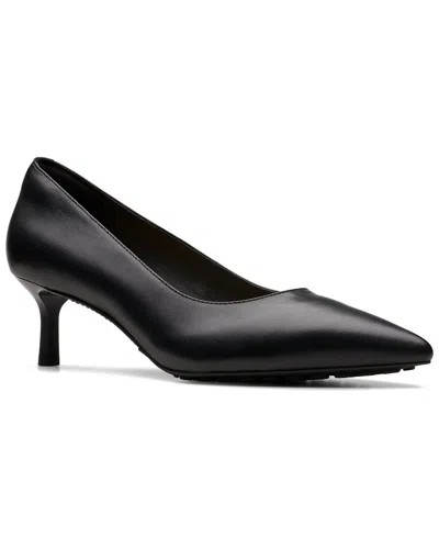 Clarks Adela Court Leather Pump In Black