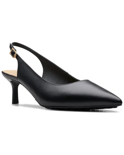CLARKS CLARKS ADELA LEATHER SLINGBACK PUMP