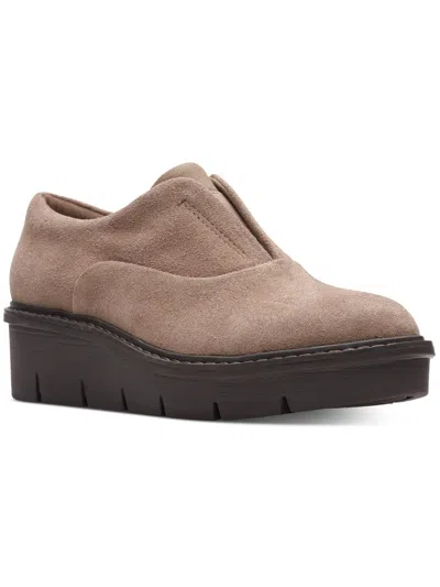 CLARKS AIRABELL SKY WOMENS SUEDE LOW BOOTIES