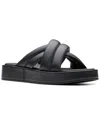 Clarks 35mm Alda Quilted Cross-strap Sandals