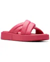 Clarks Alda Glide Leather Sandal In Pink