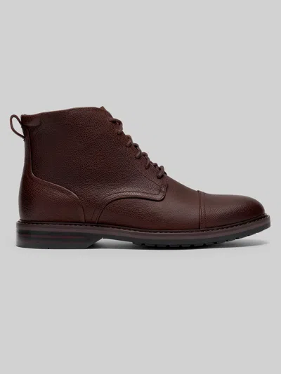 Clarks Aldwin2 Cap Toe Mid Boot In Red