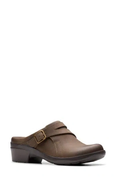 Clarks ® Angie Bradley Clog In Slate Leather