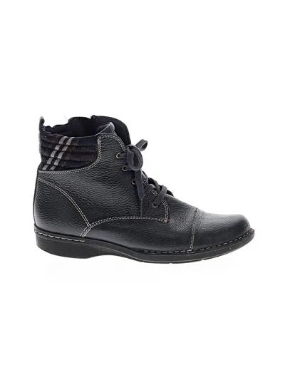 Pre-owned Clarks Ankle Boots In Blue