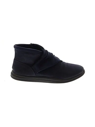 Pre-owned Clarks Ankle Boots In Blue